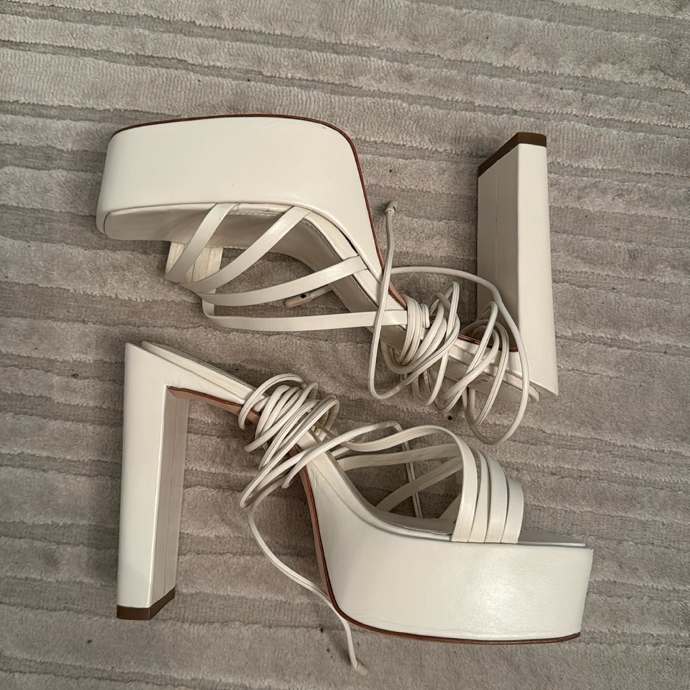 Black suede studio Caroline Stanbury collection Elsa platform